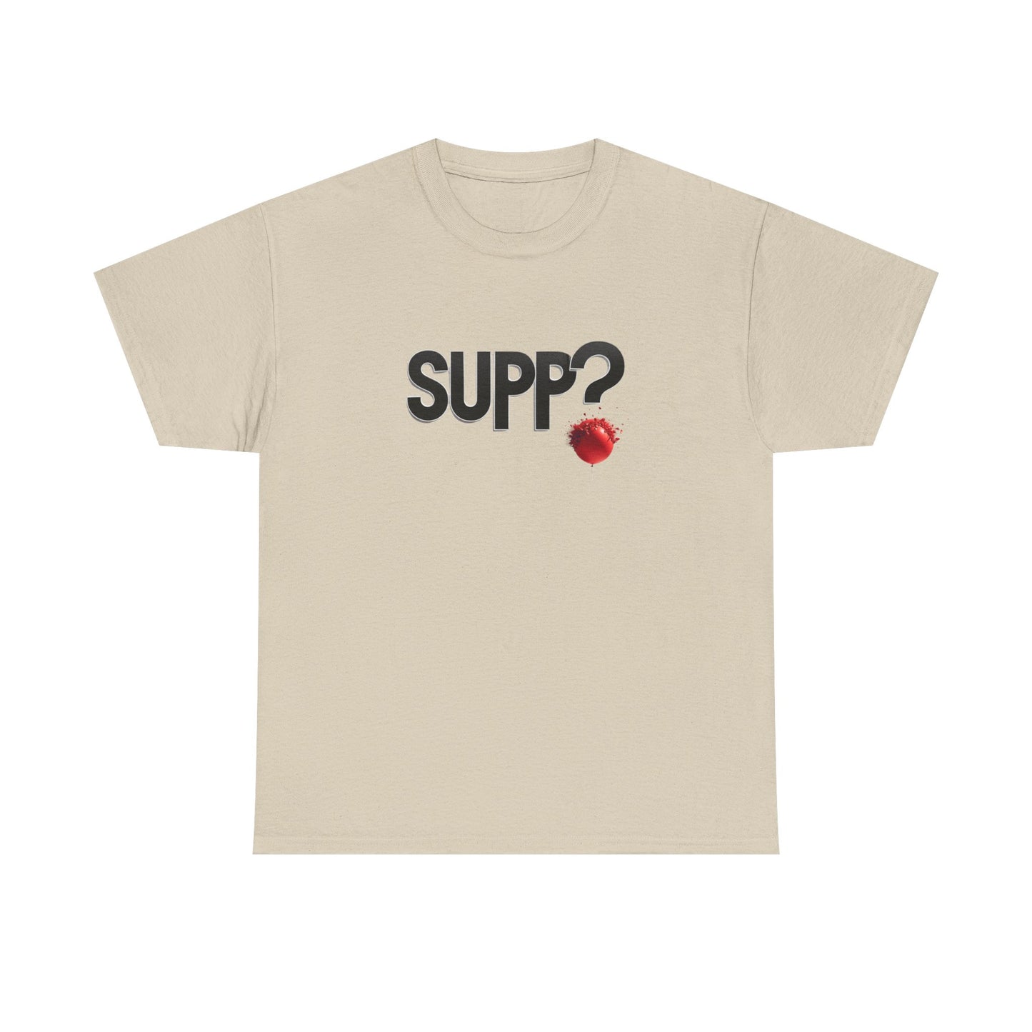 'Supp? Bursting Balloon' Unisex Heavy Cotton Tee