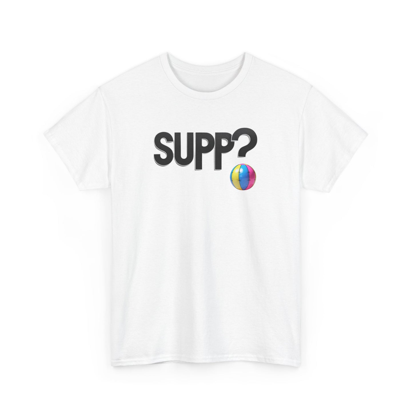 'Supp? Beach Ball' Unisex Heavy Cotton Tee