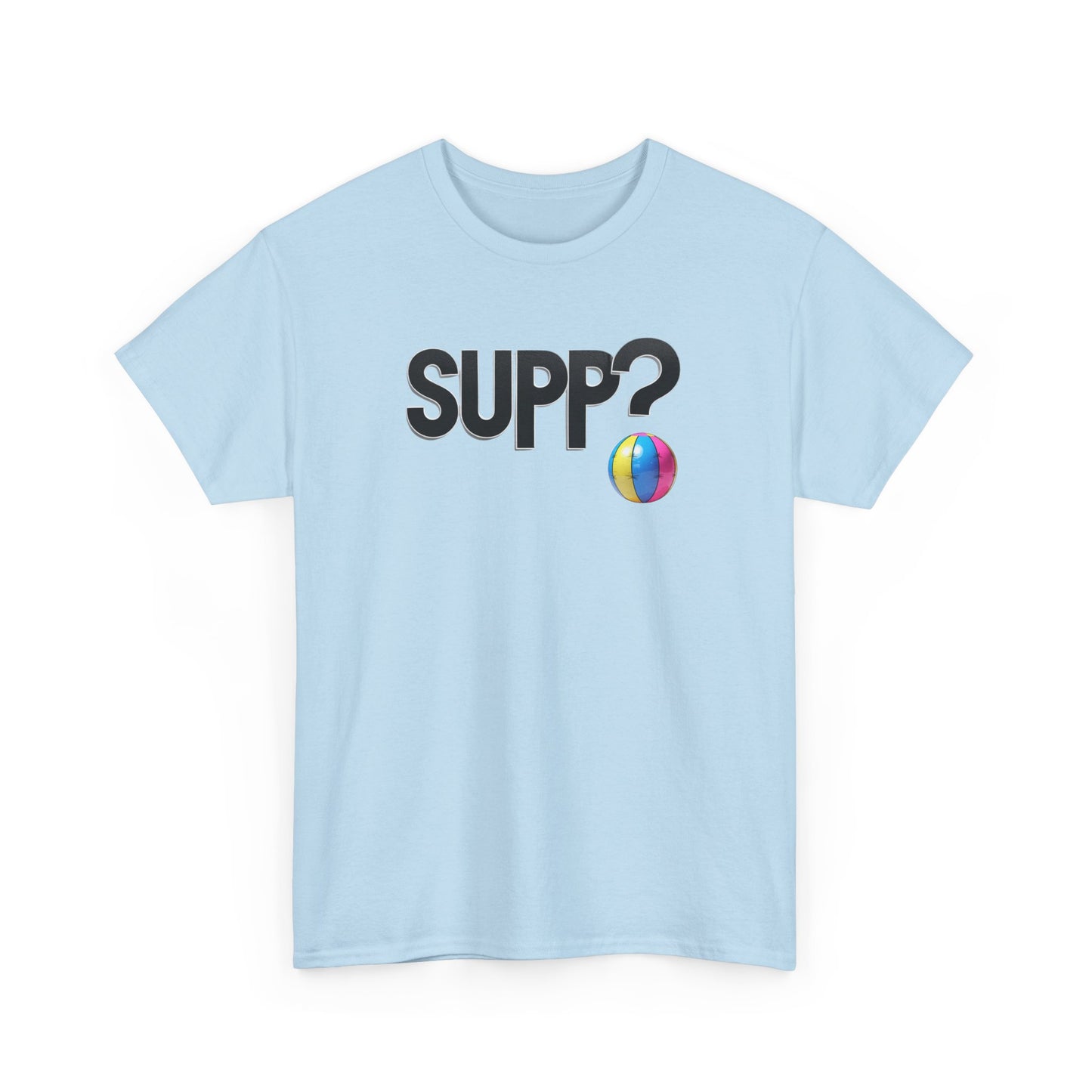 'Supp? Beach Ball' Unisex Heavy Cotton Tee