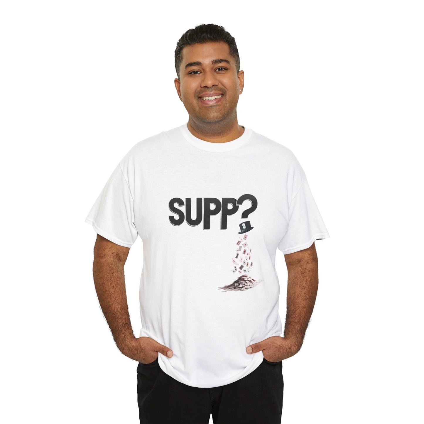 'Supp? Abracadabra' Funny Unisex Heavy Cotton Tee