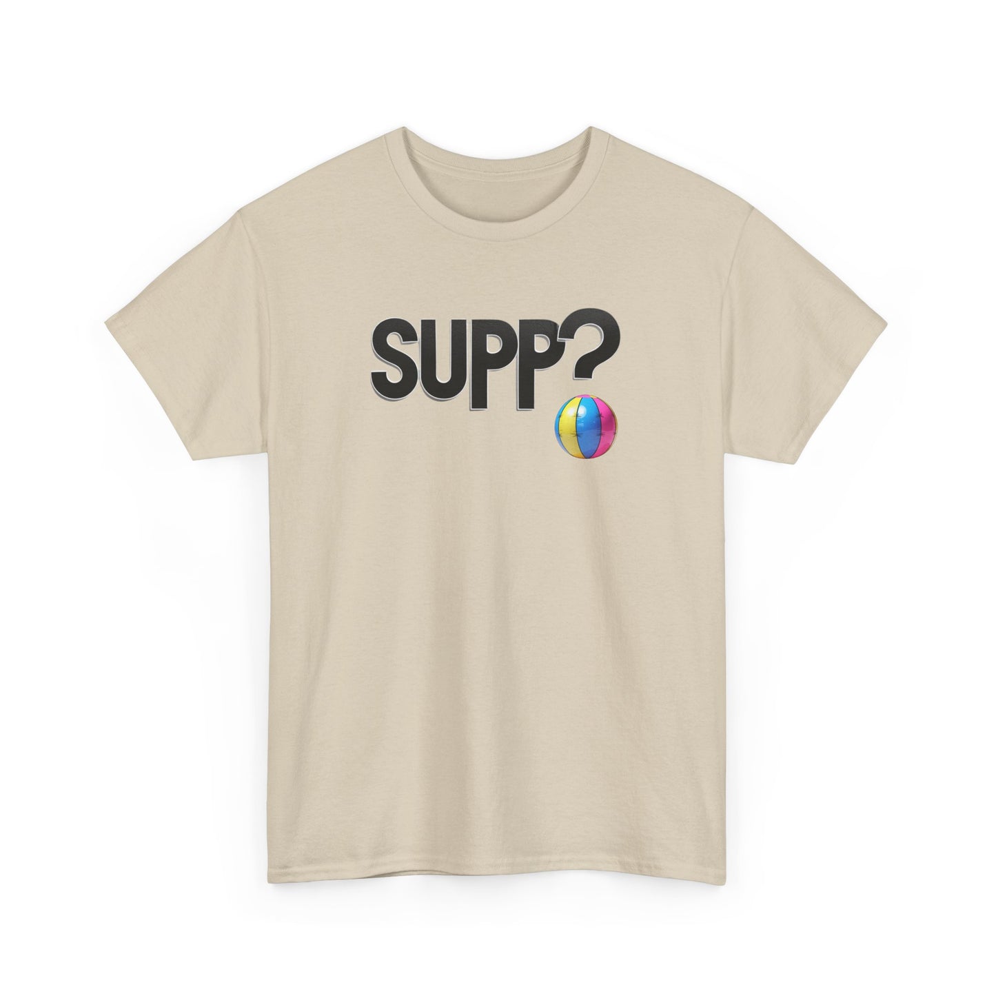 'Supp? Beach Ball' Unisex Heavy Cotton Tee