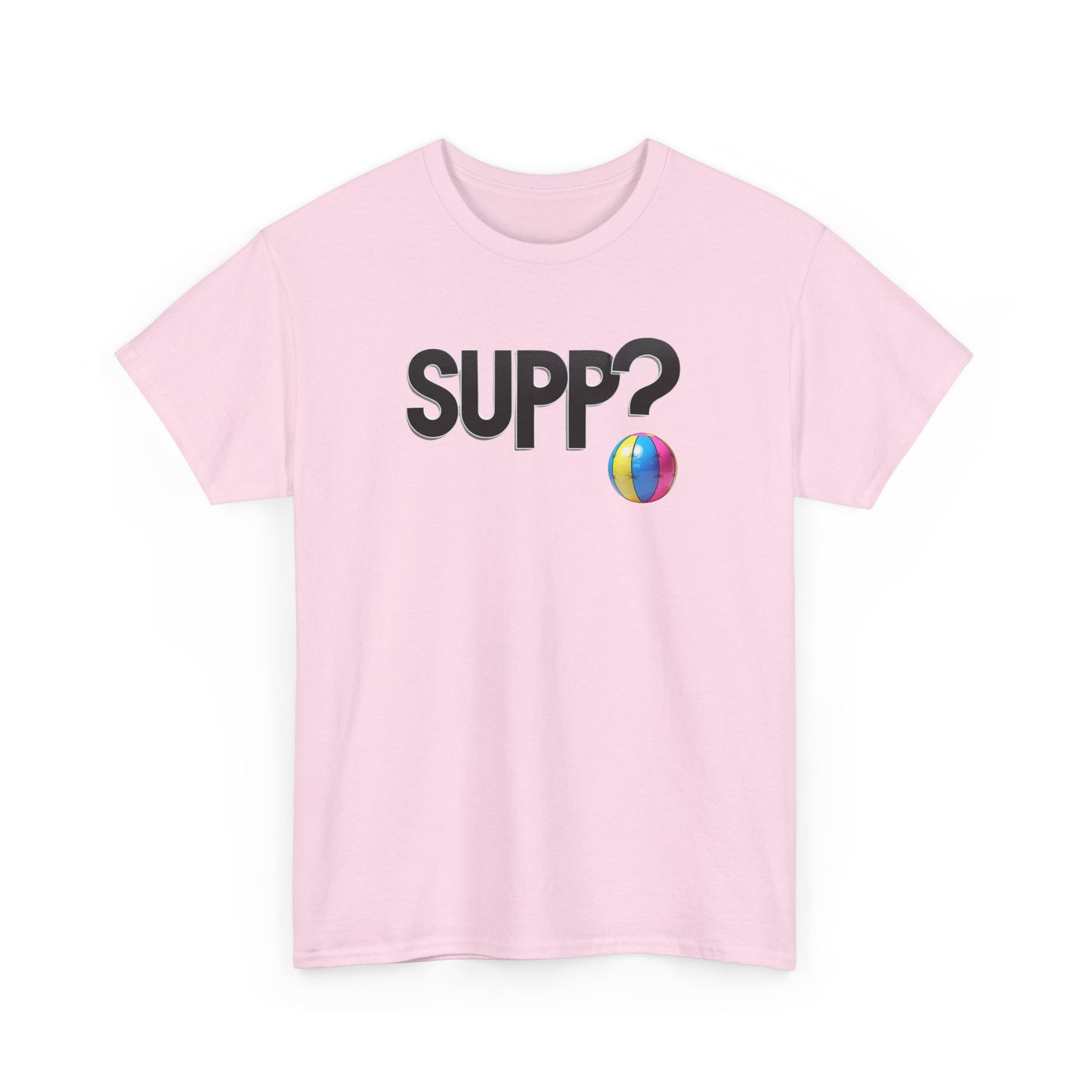 'Supp? Beach Ball' Unisex Heavy Cotton Tee