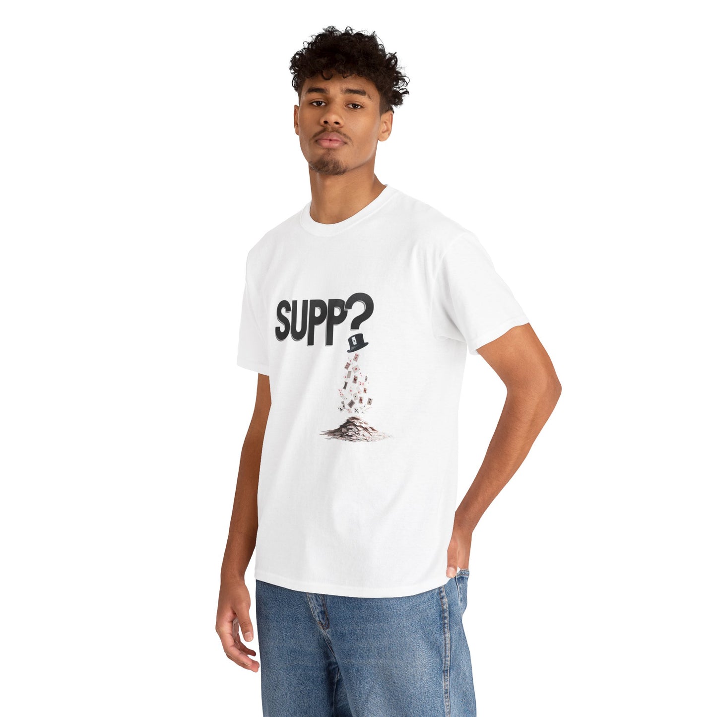 'Supp? Abracadabra' Funny Unisex Heavy Cotton Tee