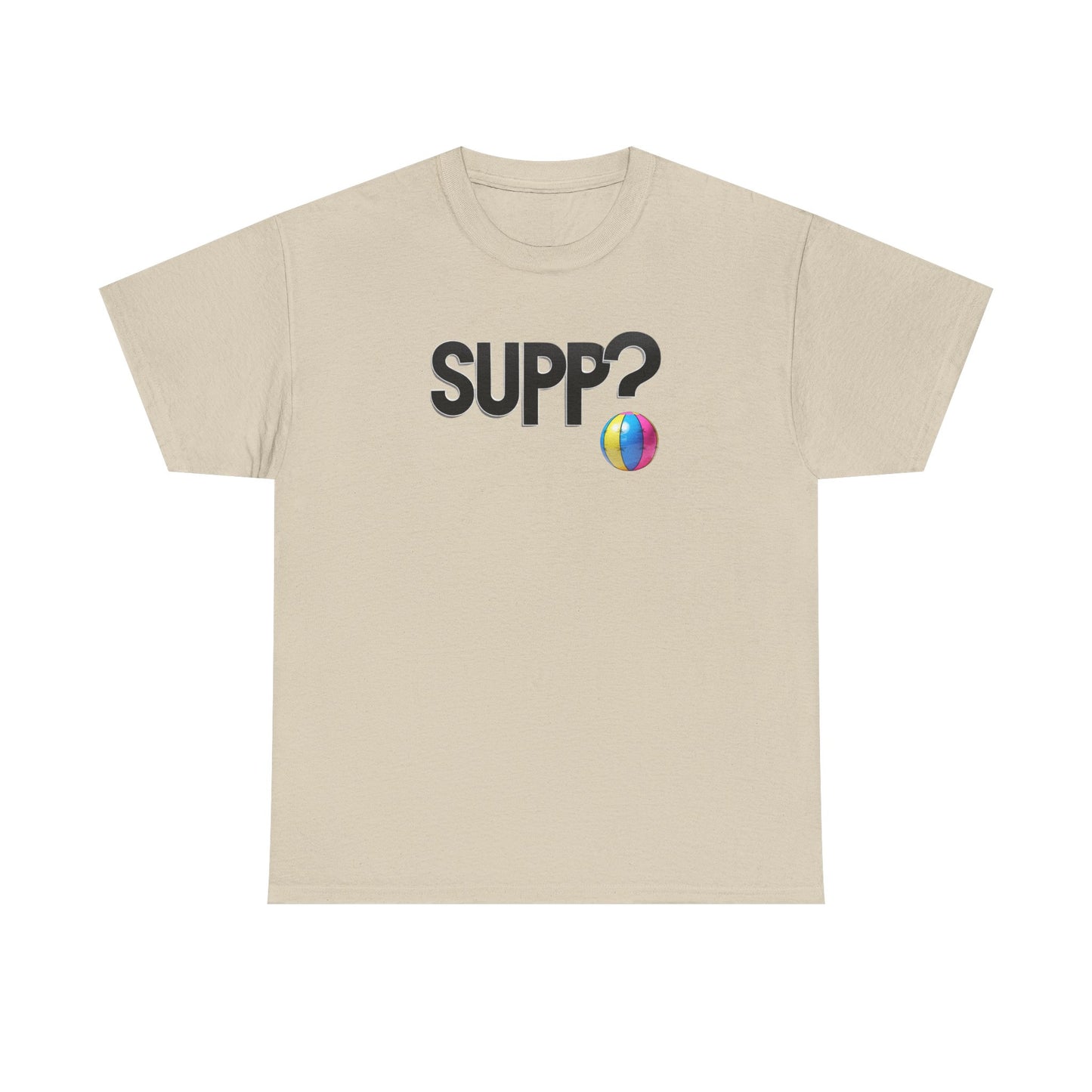 'Supp? Beach Ball' Unisex Heavy Cotton Tee