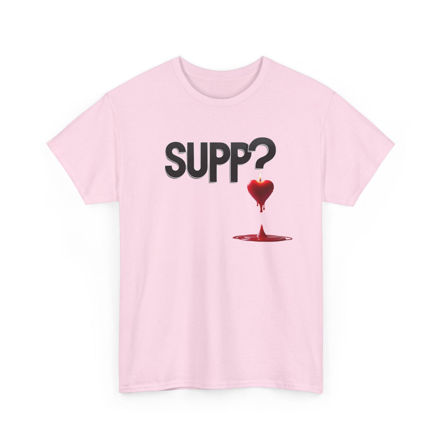 'Supp? Melting Heart' Unisex Heavy Cotton Tee