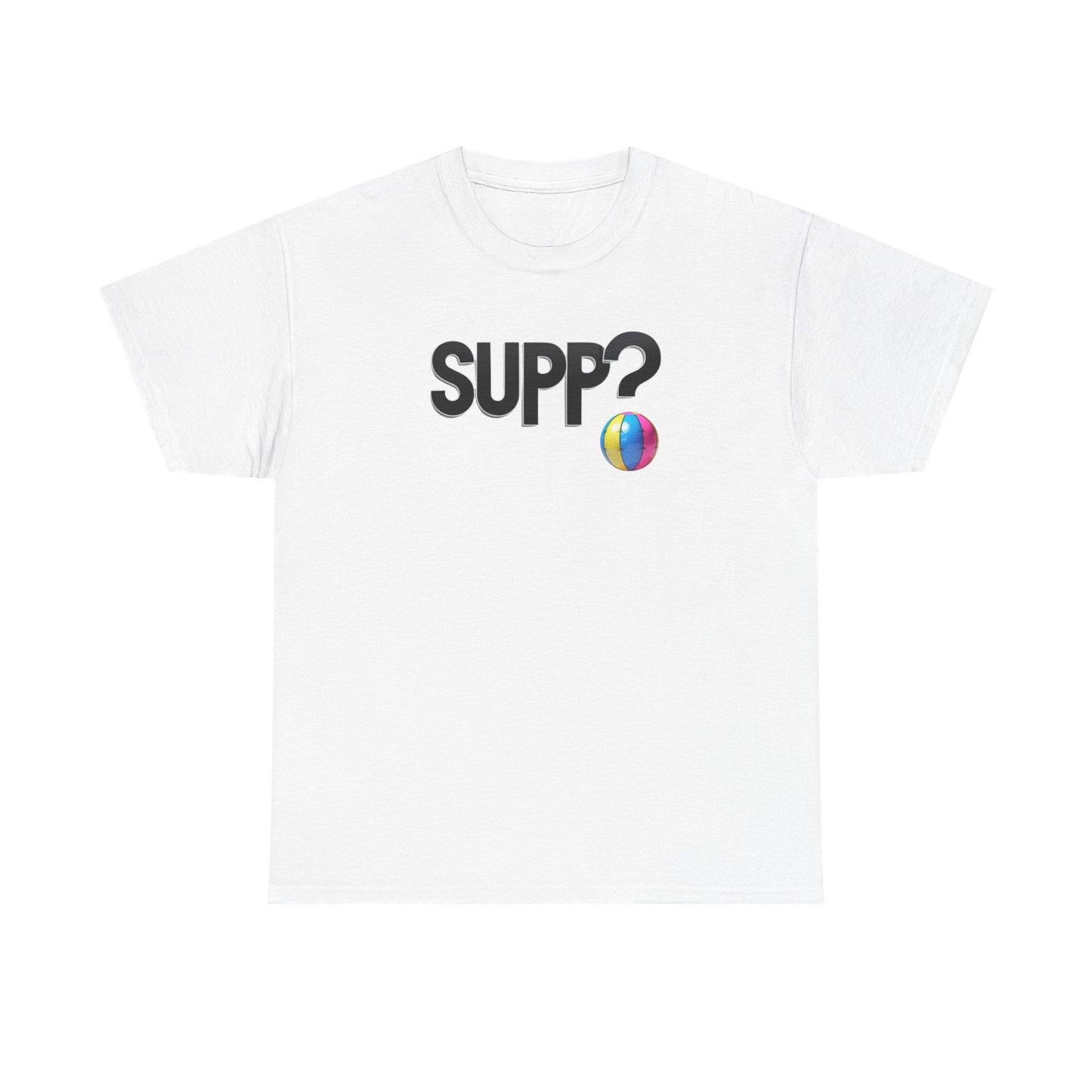 'Supp? Beach Ball' Unisex Heavy Cotton Tee