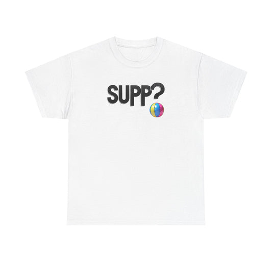 'Supp? Beach Ball' Unisex Heavy Cotton Tee