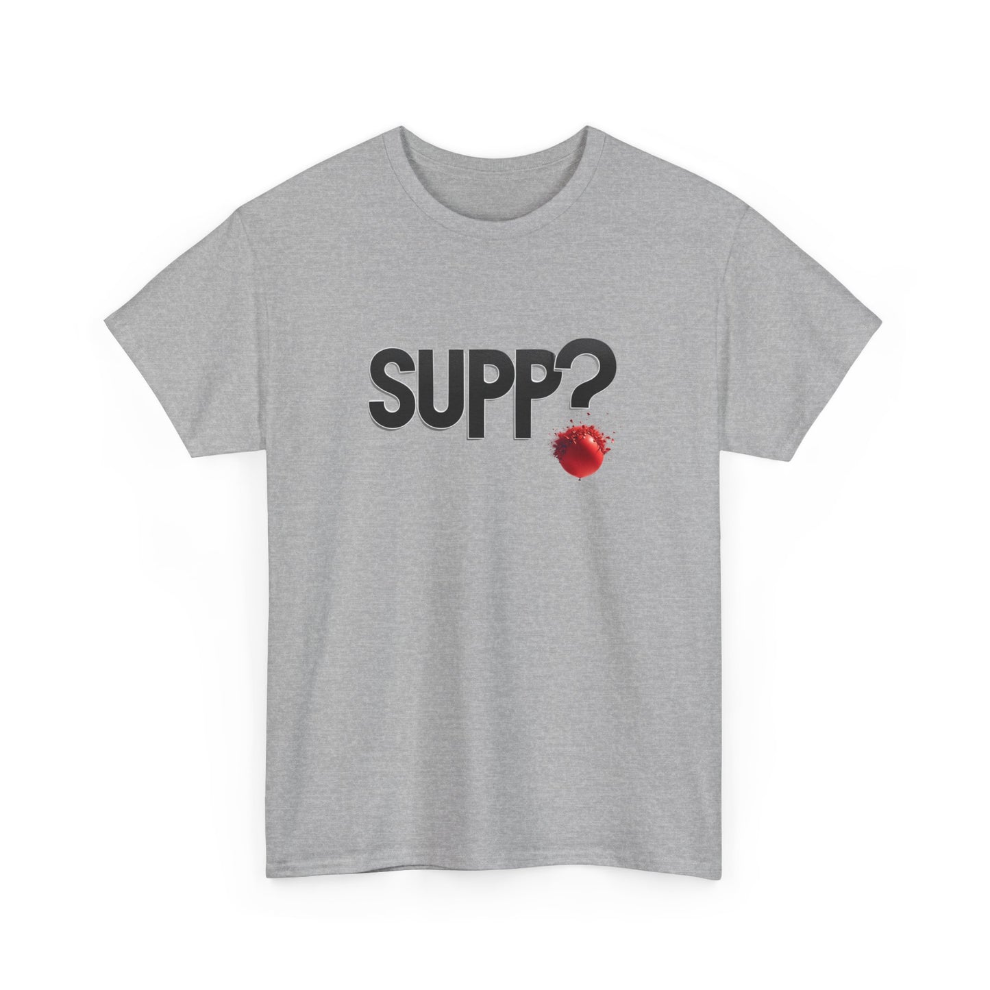 'Supp? Bursting Balloon' Unisex Heavy Cotton Tee