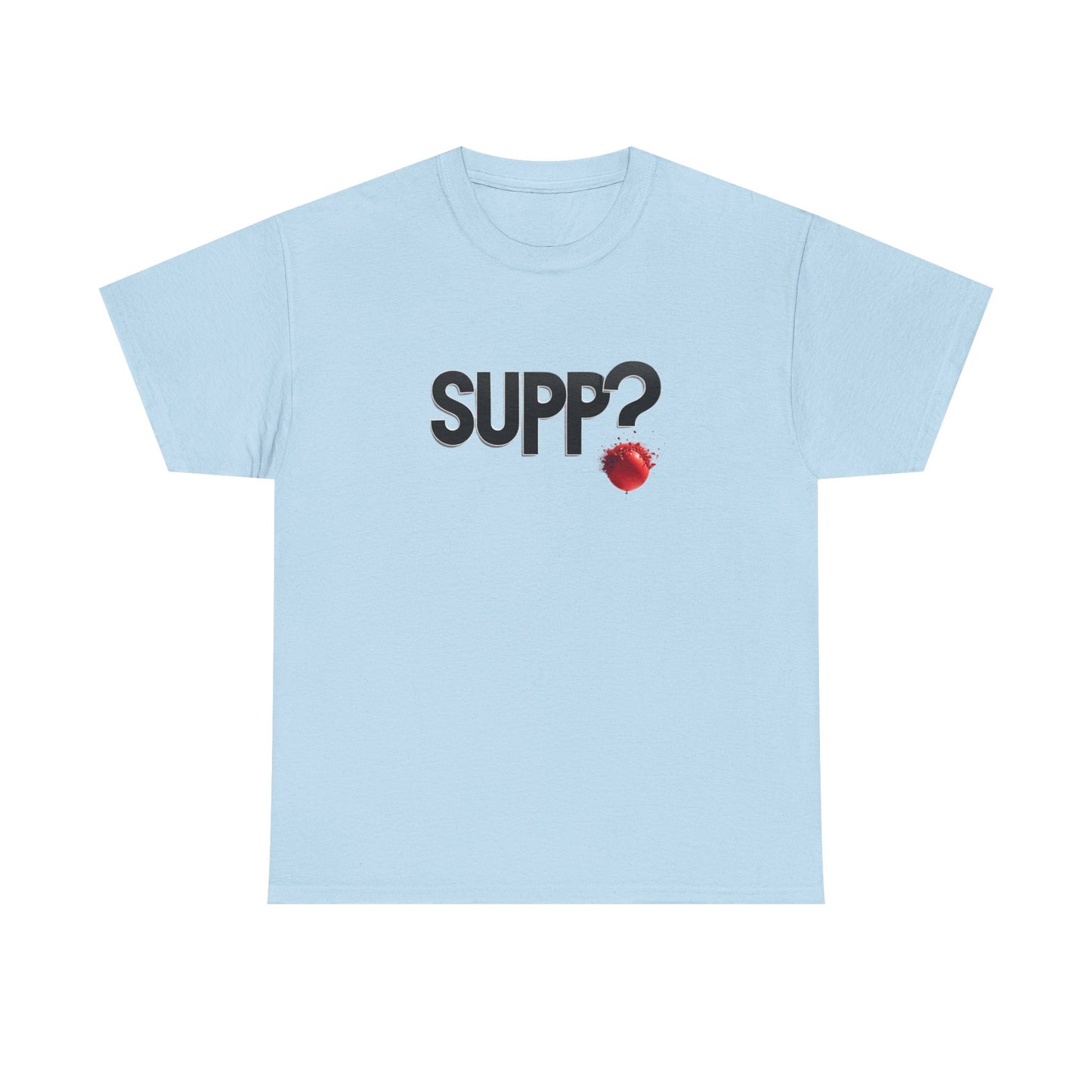 'Supp? Bursting Balloon' Unisex Heavy Cotton Tee