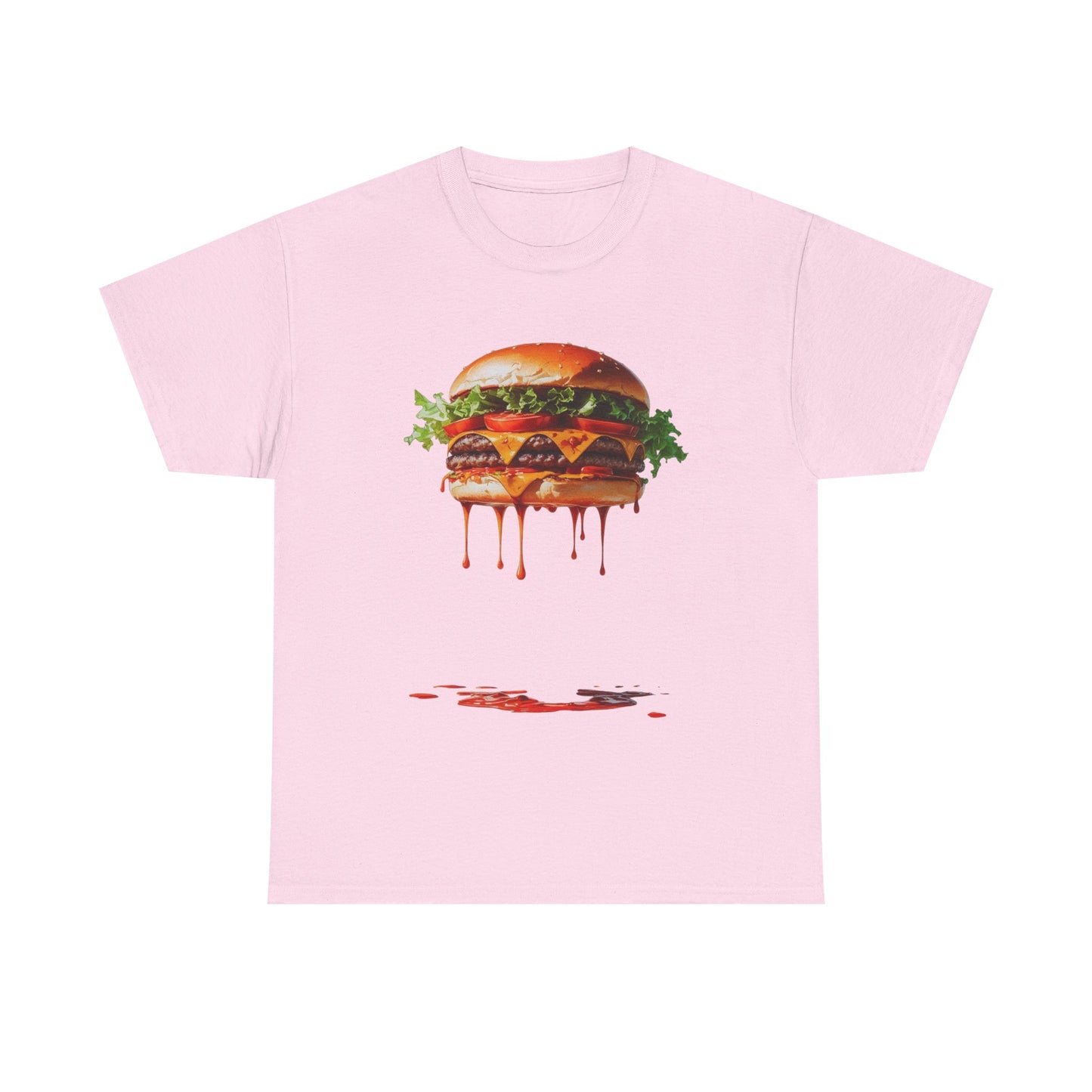 'Burger Sauce Supp?' Statement Unisex Heavy Cotton Tee