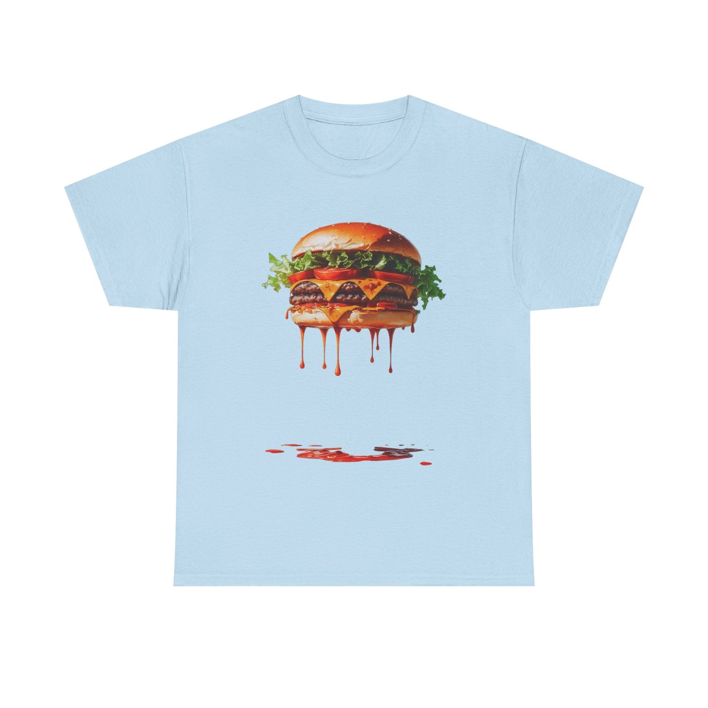 'Burger Sauce Supp?' Statement Unisex Heavy Cotton Tee