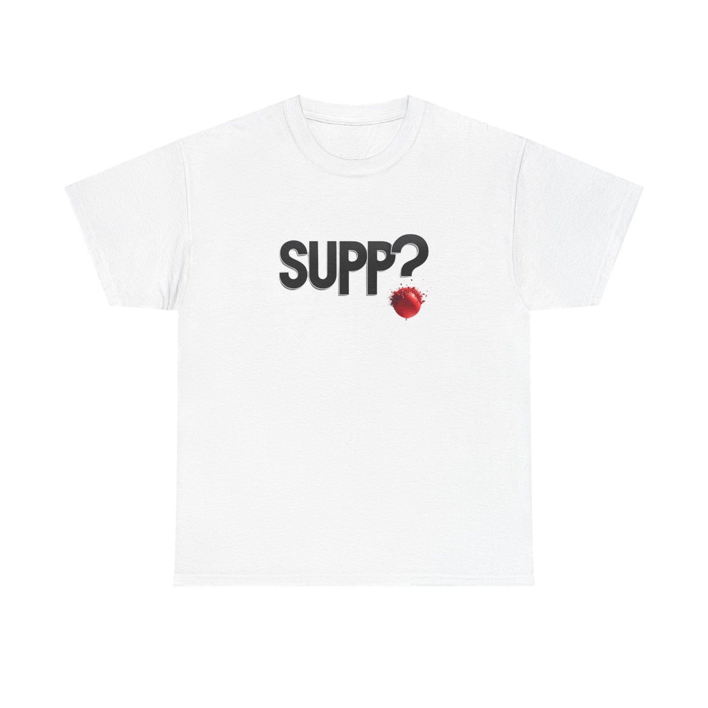 'Supp? Bursting Balloon' Unisex Heavy Cotton Tee