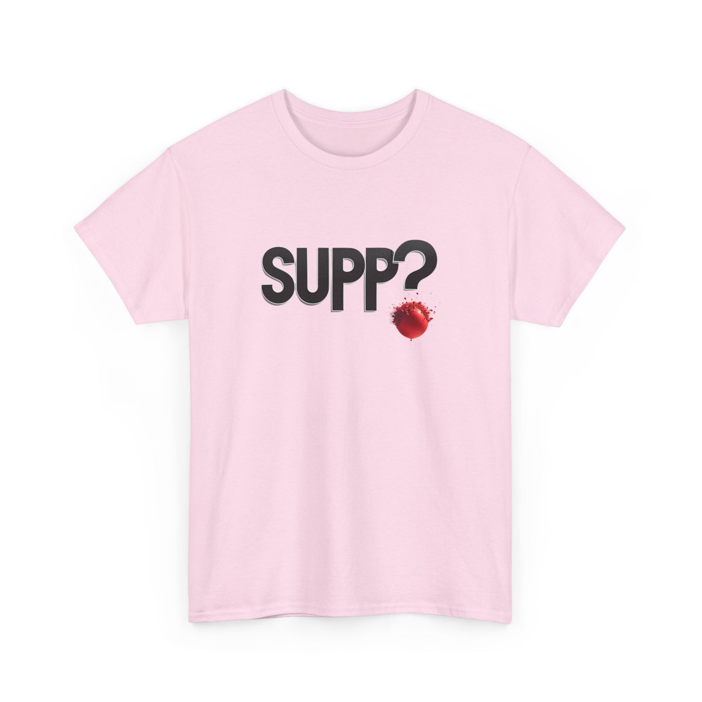 'Supp? Bursting Balloon' Unisex Heavy Cotton Tee