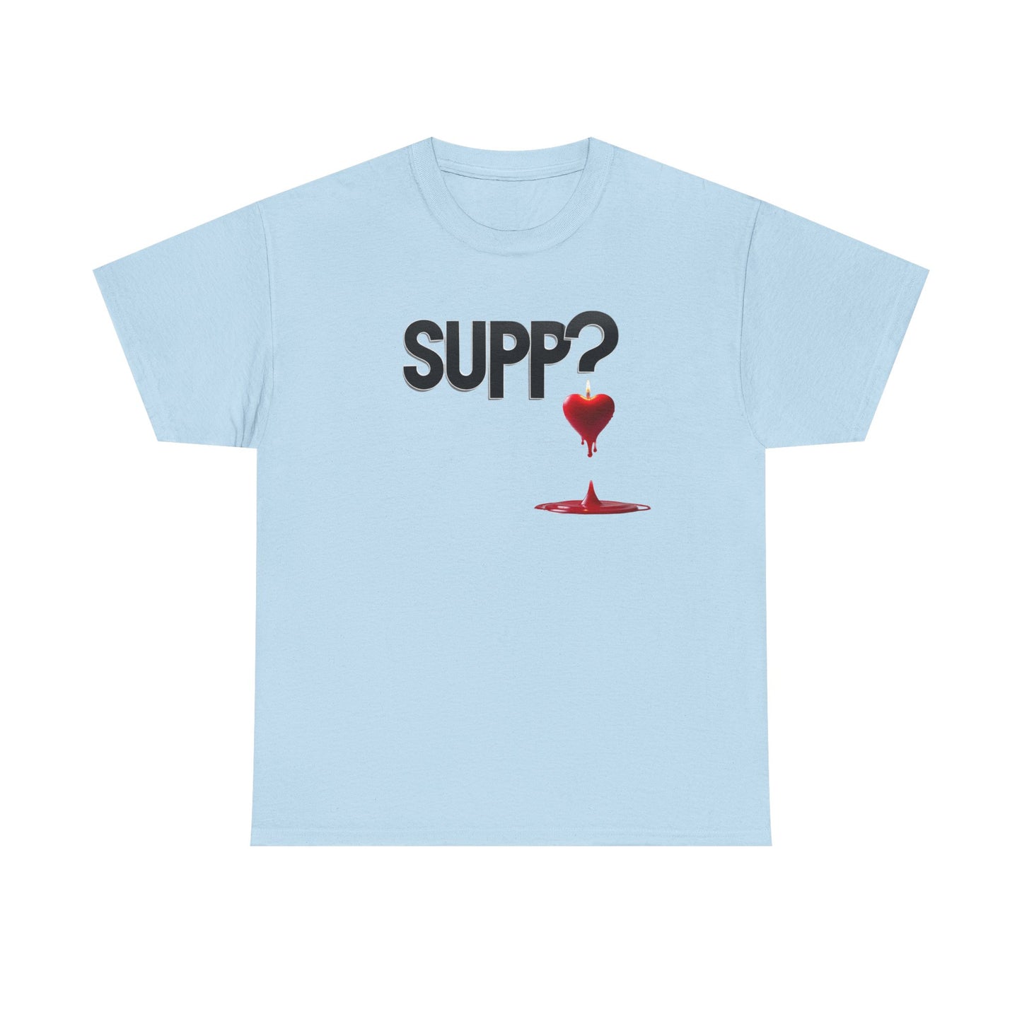 'Supp? Melting Heart' Unisex Heavy Cotton Tee