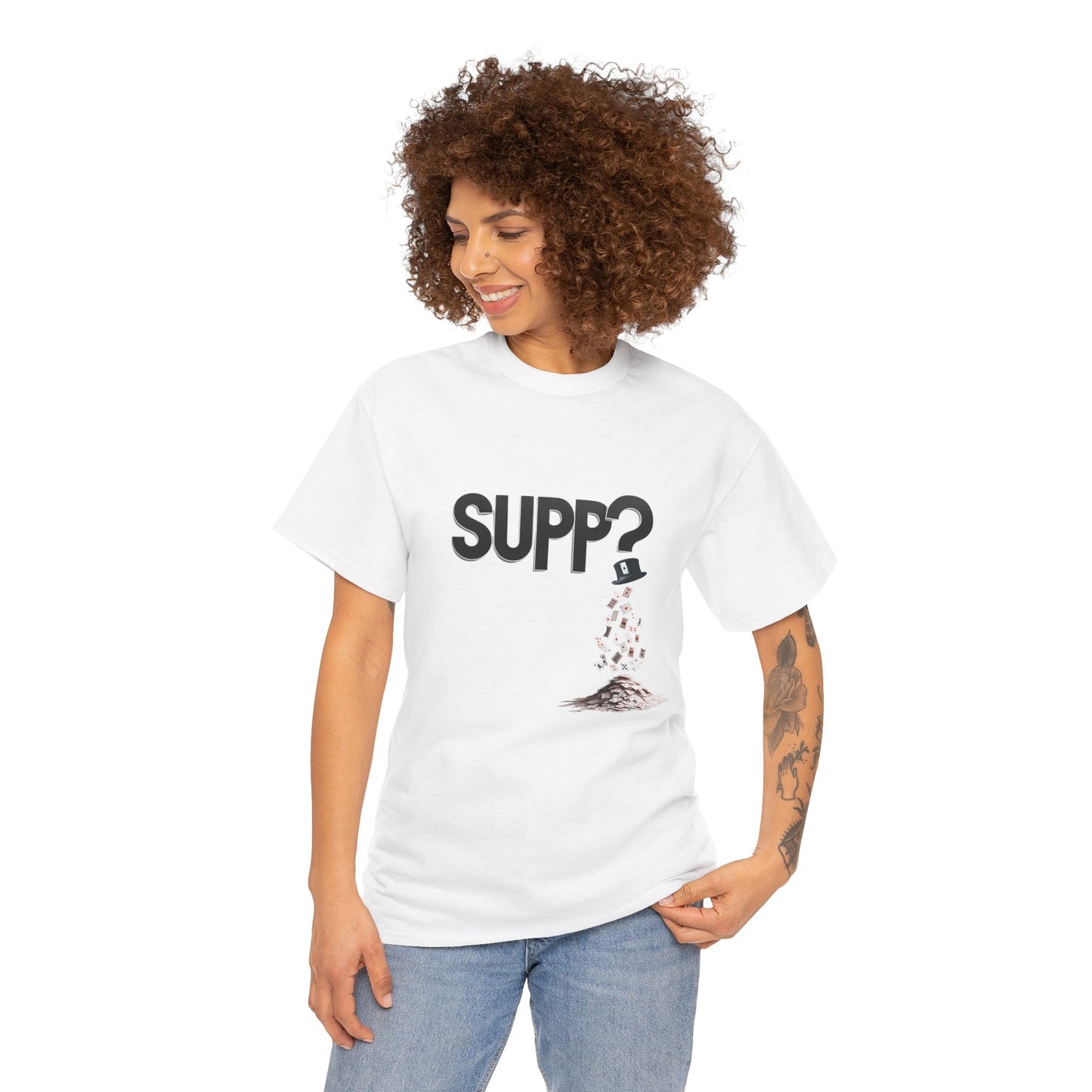 'Supp? Abracadabra' Funny Unisex Heavy Cotton Tee