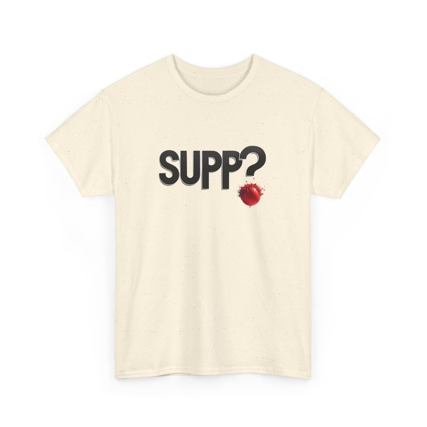 'Supp? Bursting Balloon' Unisex Heavy Cotton Tee