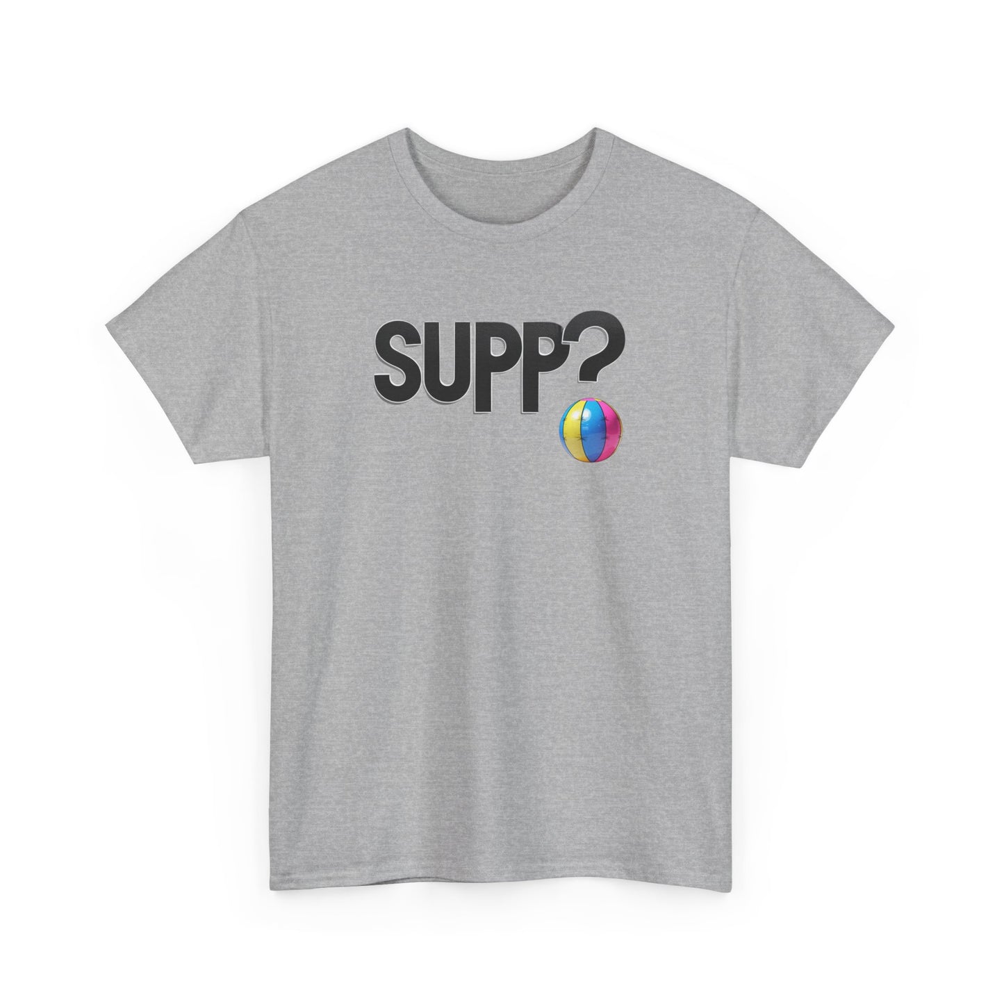 'Supp? Beach Ball' Unisex Heavy Cotton Tee