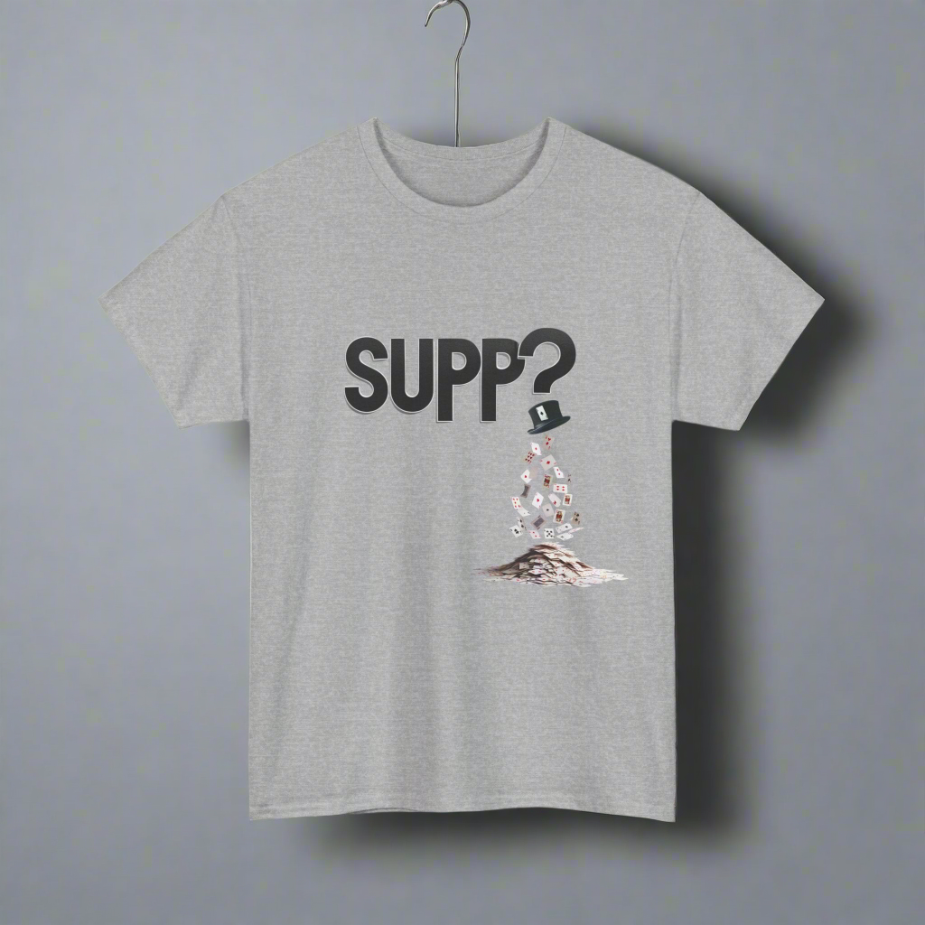 'Supp? Abracadabra' Funny Unisex Heavy Cotton Tee