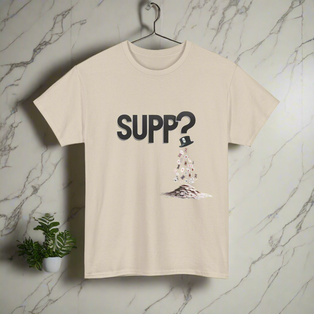 'Supp? Abracadabra' Funny Unisex Heavy Cotton Tee